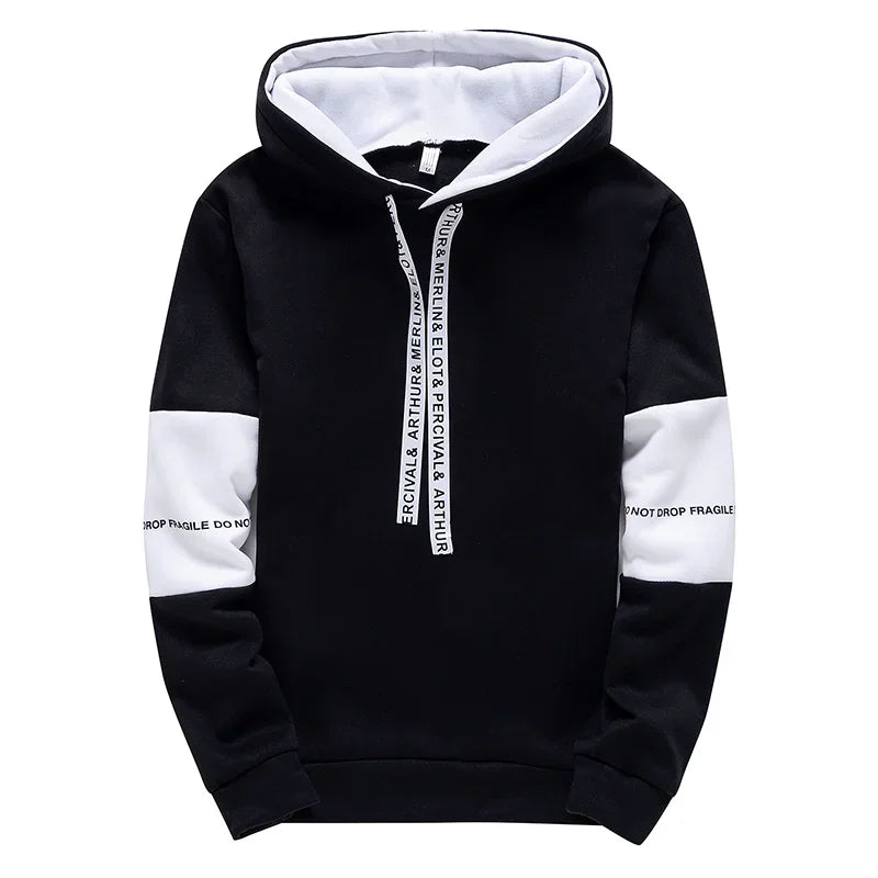 JUMPER Men's Hoodies Long Sleeve Casual Printing With Letter Sweatshirts New Spring Hip Hop Pullover Sports Top Male Hooded Sweatshirts