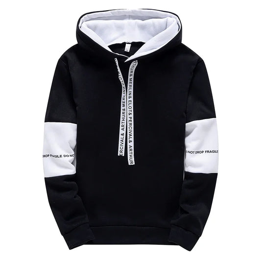 JUMPER Men's Hoodies Long Sleeve Casual Printing With Letter Sweatshirts New Spring Hip Hop Pullover Sports Top Male Hooded Sweatshirts
