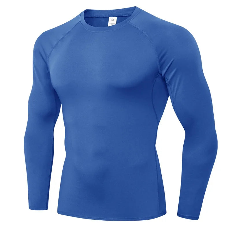 T-shirts Men's Compression Shirts Longs Sleeve Workout Gym T-Shirt Running Tops Cool Dry Sports Base Layer Athletic Undershirts