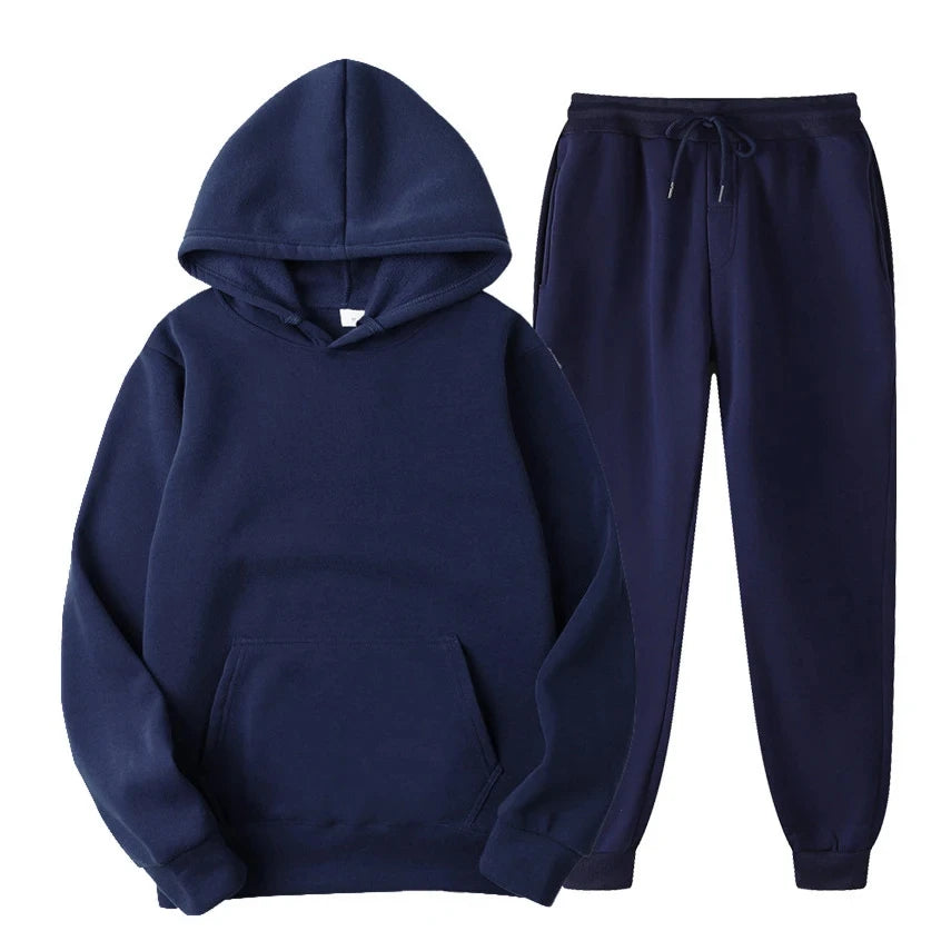 JUMPER Winter Brand Tracksuits Men's sets Long Sleeve Pullover + Jogging Trousers 2pcs Sets Fitness Running Suits sportswer Male