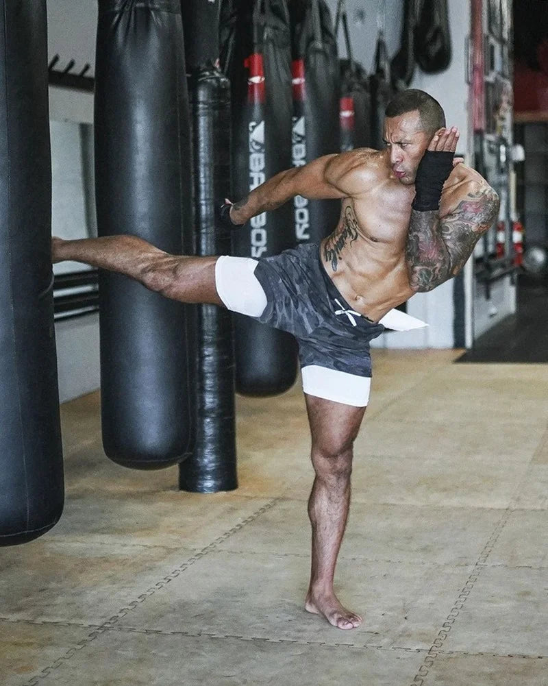 Shorts Camo Running Shorts Men Gym Sports Shorts 2 In 1 Quick Dry Workout Training Gym Fitness Jogging Short Pants Summer Men Shorts