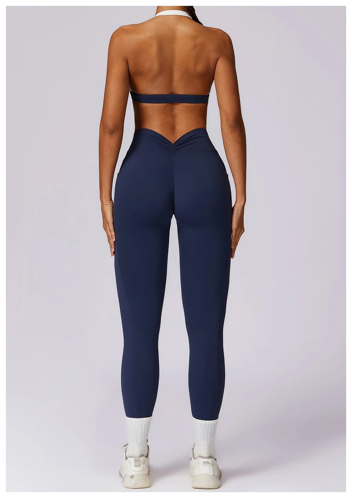 Legging Yoga Set 2PCS Women Sportswear Push Up Workout Clothes Athletic Wear Gym Legging Fitness Bra Crop Top Long Sleeve Sports Suits
