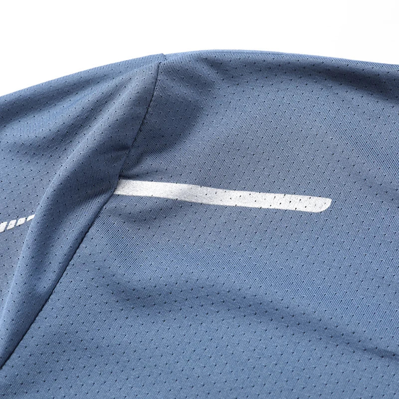 T-shirts Men's Running Quick Drying T-shirts Breathable Hiking Fishing Tees Soft Elasticity Outdoor Sports Short Shirt Summer