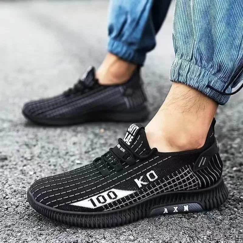Sneakers Soft Soled Spring and Autumn Old Cloth Shoes Breathable Mesh Shoes Non-slip Wear-resistant Casual Low-top Shoes Work Shoes