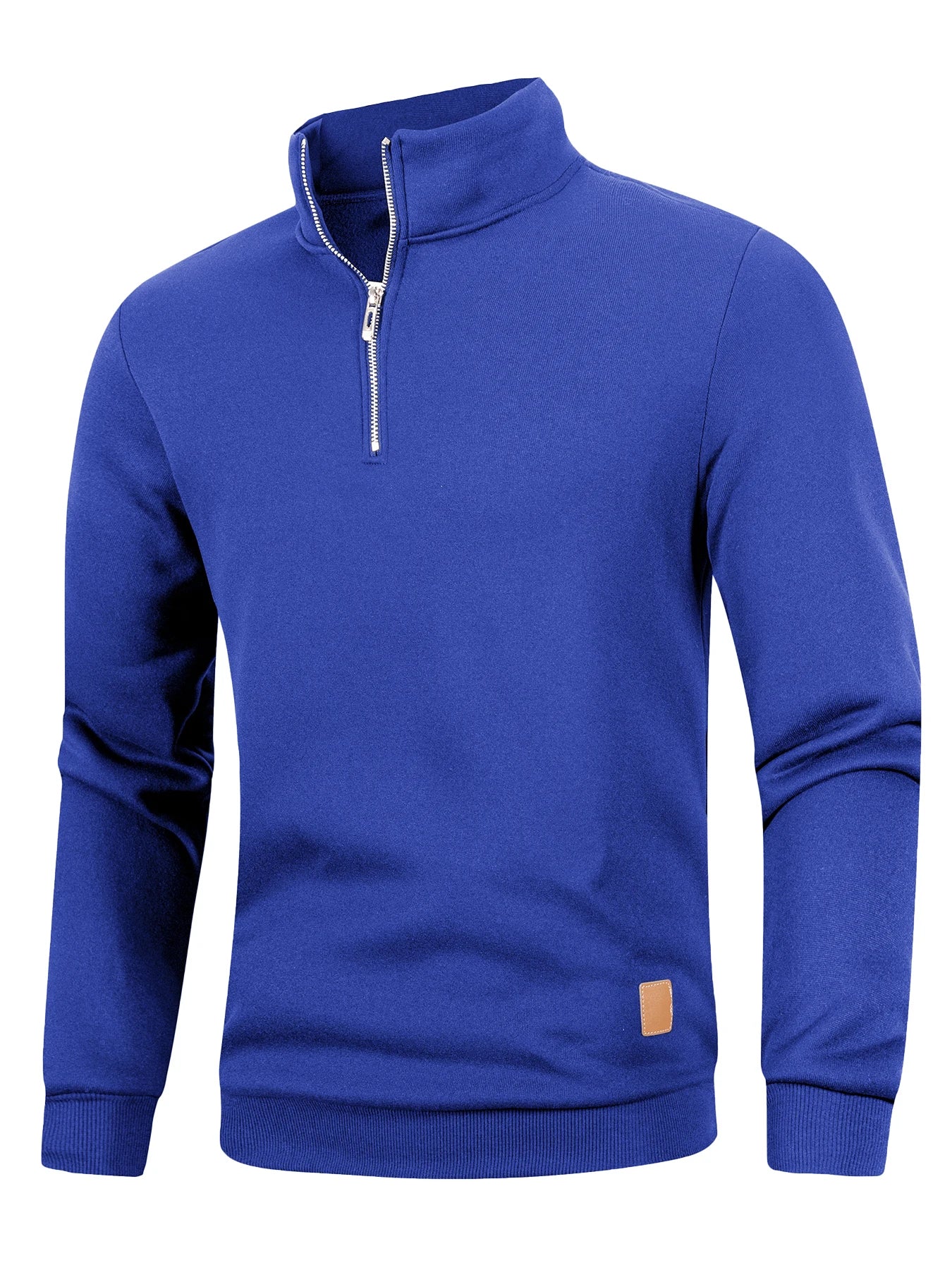 JUMPER Men's Quarter Zip Up Long SleeveSlim Fit Lightweight Mock Neck Pullover Casual Sweaters Half Turtleneck Cozy Outdoor Streetwear