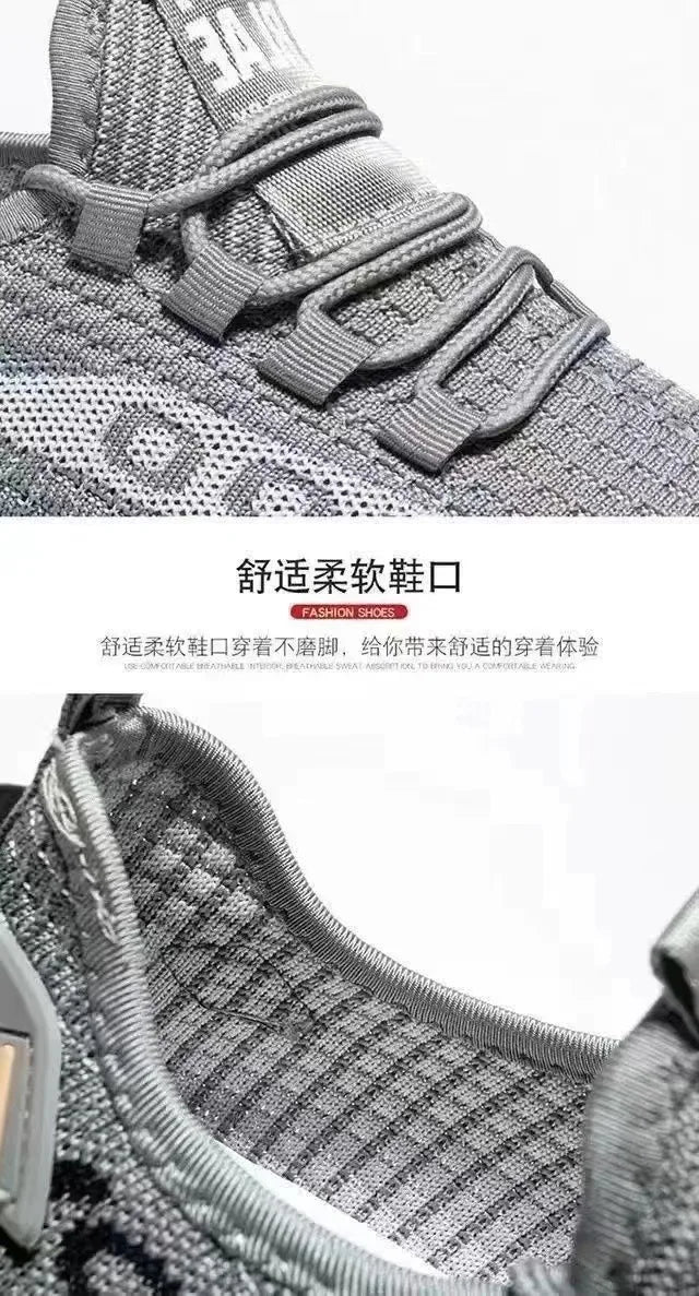 Sneakers Soft Soled Spring and Autumn Old Cloth Shoes Breathable Mesh Shoes Non-slip Wear-resistant Casual Low-top Shoes Work Shoes
