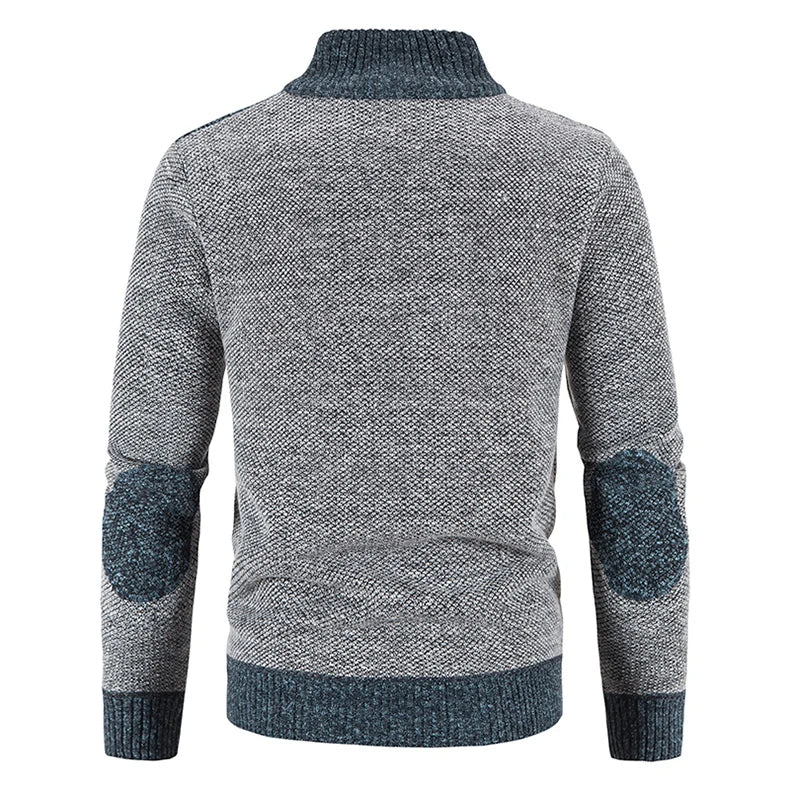 JUMPER  Sweater Men's Cardigan Zip Up Turtleneck Jacket Y2K Sweatshirt Winter Hombre Cold Coat Knitted Jumper Sweatercoat