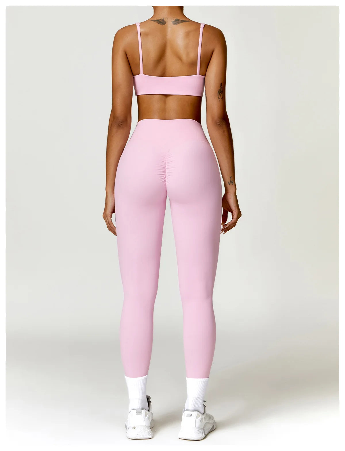 Legging Women Tracksuit Yoga Set 2PCS Sportswear Workout Clothes Athletic Wear Gym Legging Fitness Bra Crop Top Long Sleeve Sports Suits