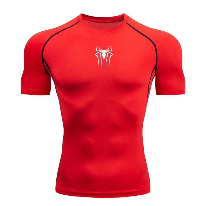 T Shirt Men Short Sleeve Sport Tees Fitness Running Sportsear Men Gym Elastic Quick Dry Jogging T-shirt Tops
