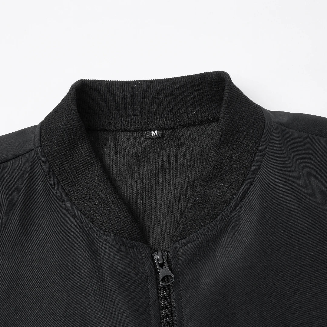 JUMPER New Baseball Collar Short Loose Solid Color Jacket Men's Business Casual Thin Coat Trend