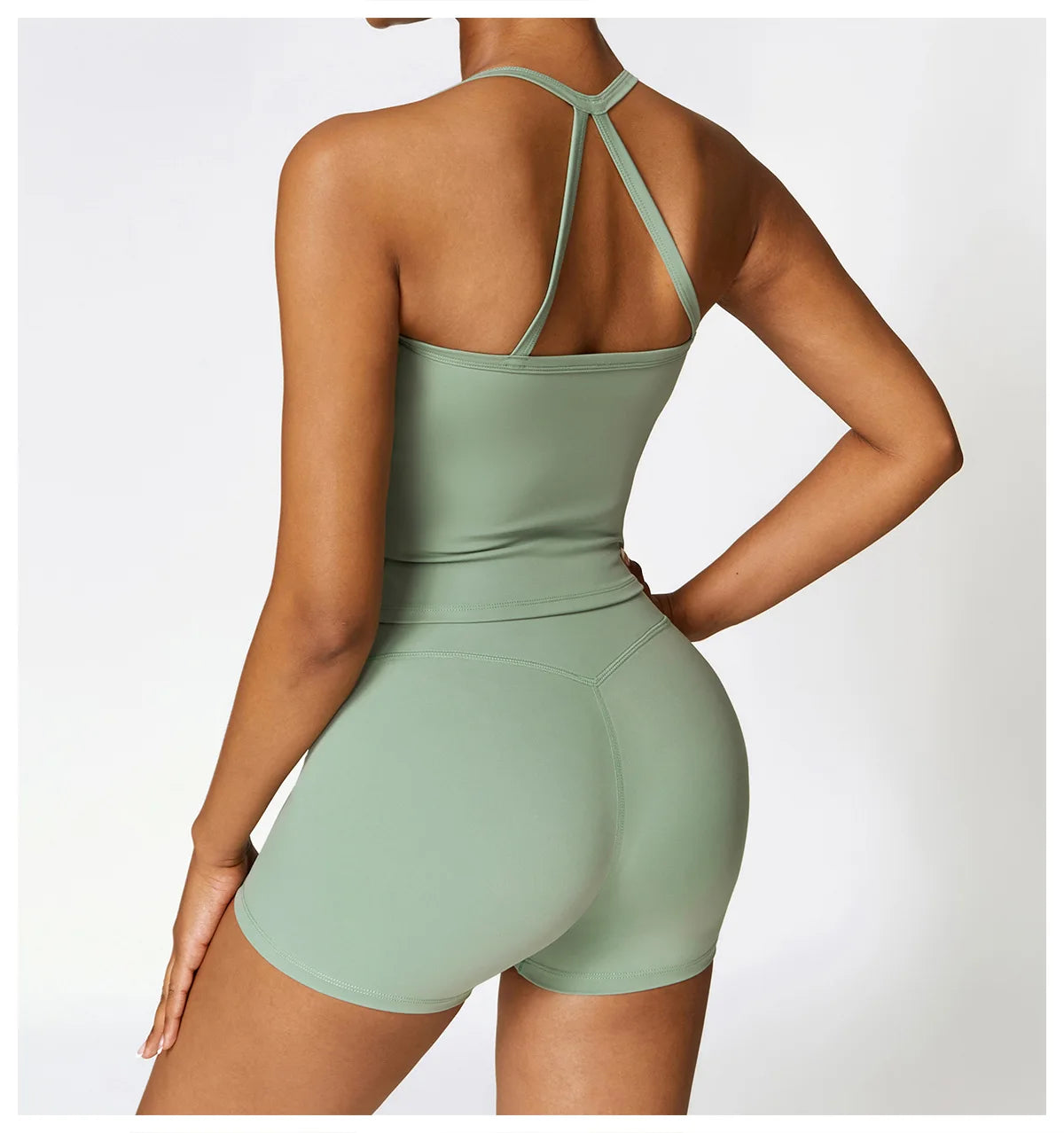 Legging 2PCS Seamless Yoga Set Women Workout Set Sportswear Gym Clothing Fitness Long Sleeve Crop Top High Waist Leggings Sports Suits