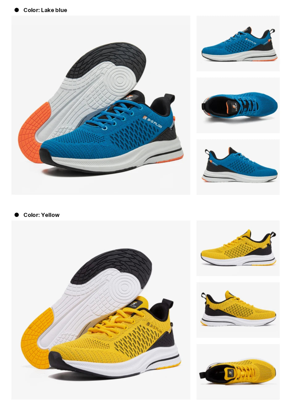 Sneakers Men Running Shoes Lightweight Sport Shoes Mesh Breathable Casual Sneakers Non-Slip Outdoor for Men New Arrival