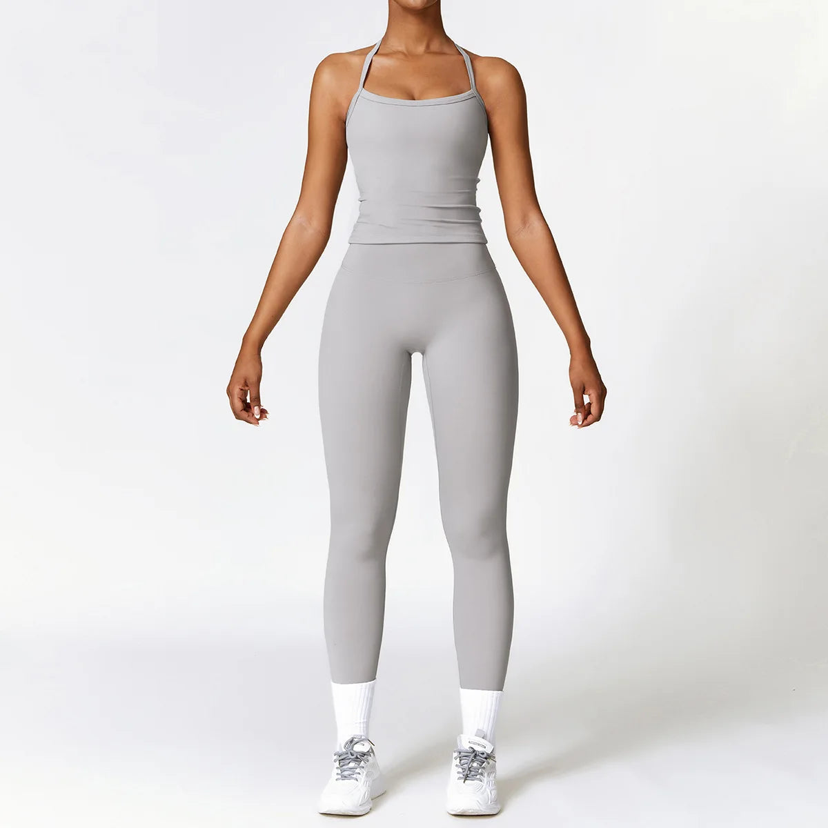 Legging 2PCS Seamless Yoga Set Women Workout Set Sportswear Gym Clothing Fitness Long Sleeve Crop Top High Waist Leggings Sports Suits