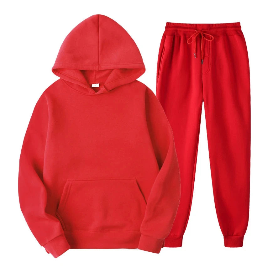 JUMPER Winter Brand Tracksuits Men's sets Long Sleeve Pullover + Jogging Trousers 2pcs Sets Fitness Running Suits sportswer Male
