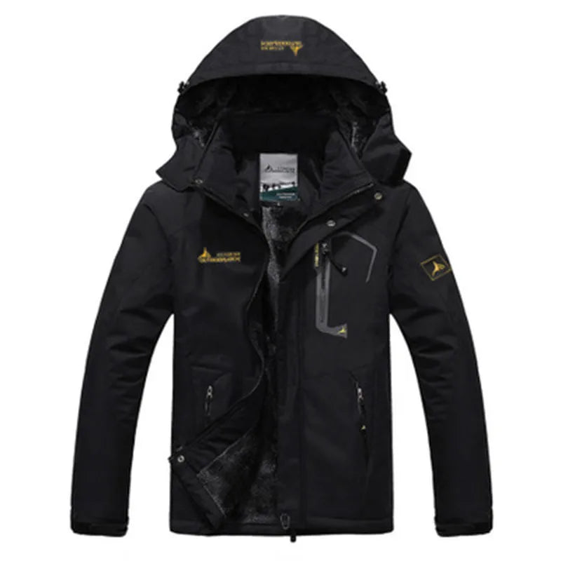 JUMPER Winter Parka Men Windbreak Plus Thick Warm Windproof Fur Coats Male Military Hooded Anorak Jackets Men's Winter Jackets