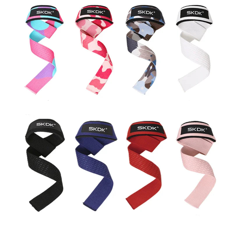 EQP 2Pcs Adjustable Weightlifting Wrist Straps Non-Slip Strength Training Fitness Lifting Support Gym Booster Bands Sports Grip