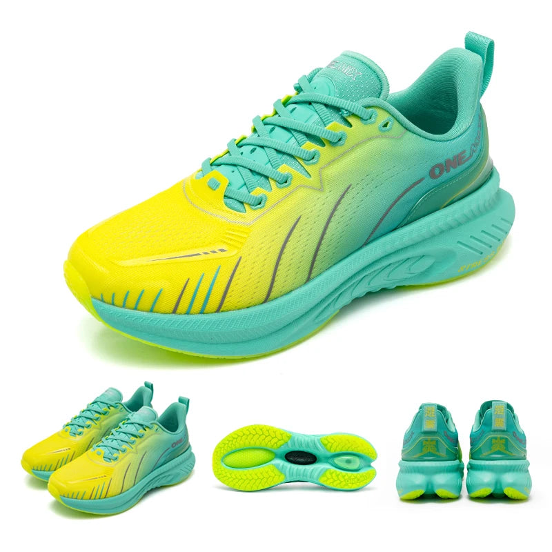 Sneakers New Cushioning Running Shoes For Men Suitable Heavy Runners Lace Up Sports Women Non-slip Outdoor Athletic Male Sneakers