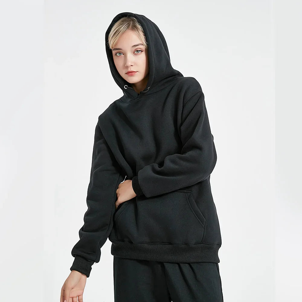 JUMPER Men's Hoodies Pullover Spring Autumn Casual Hoodie Sweatshirts Solid Color Hoodies Oversize Black Sweatshirt Male Top
