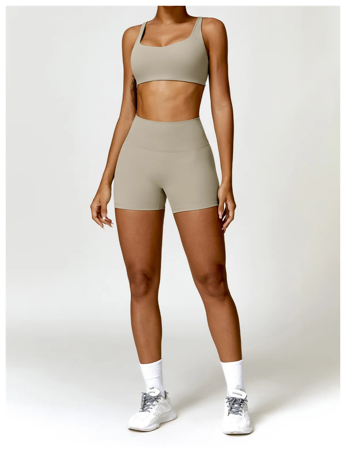 Legging Women Tracksuit Yoga Set 2PCS Sportswear Workout Clothes Athletic Wear Gym Legging Fitness Bra Crop Top Long Sleeve Sports Suits