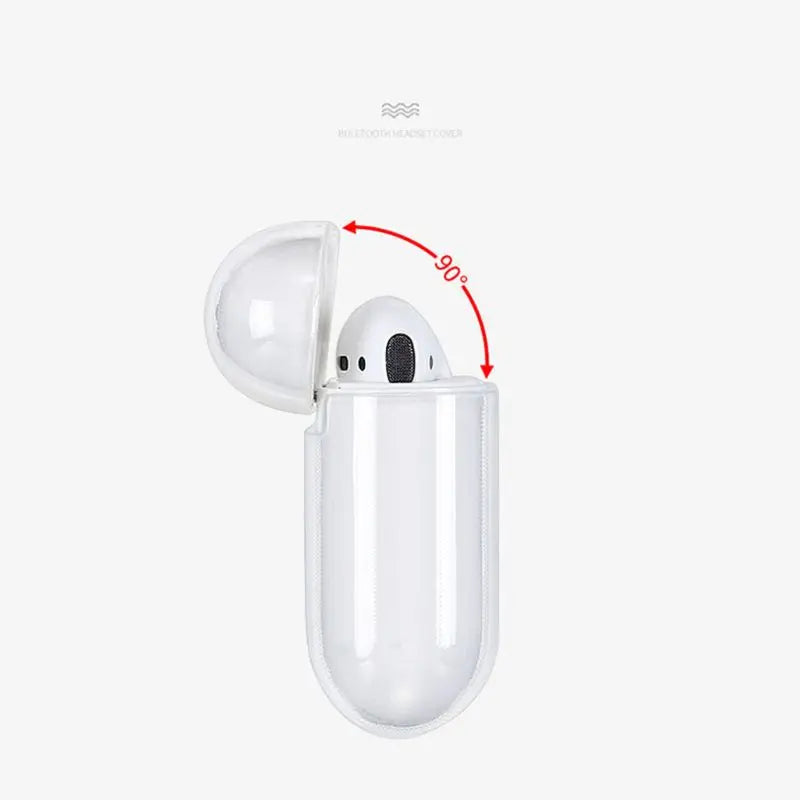 Soft TPU Transparent Cover Earphone Protective Case Clear Skin For AirPods 1 2