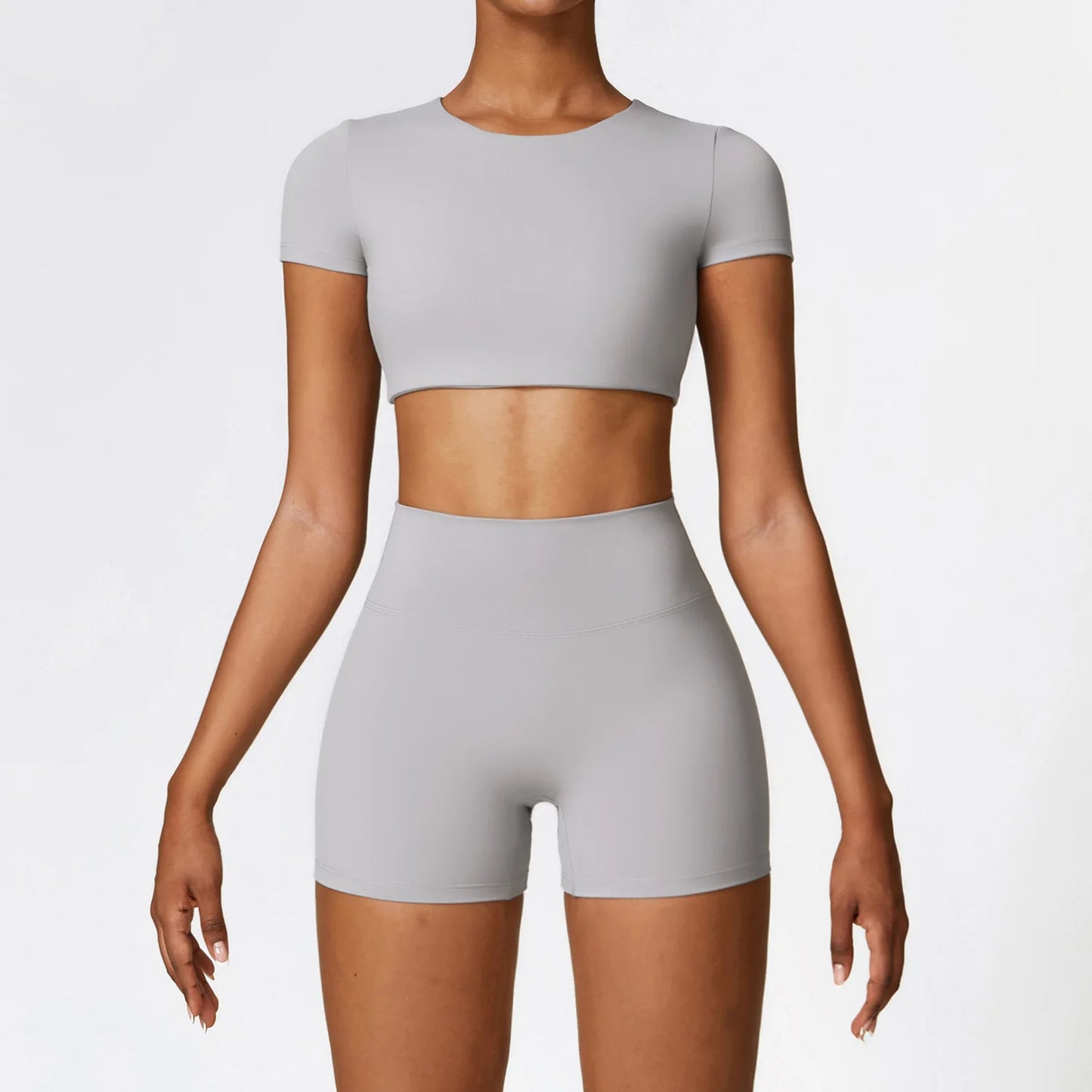 Legging 2PCS Seamless Yoga Set Women Workout Set Sportswear Gym Clothing Fitness Long Sleeve Crop Top High Waist Leggings Sports Suits