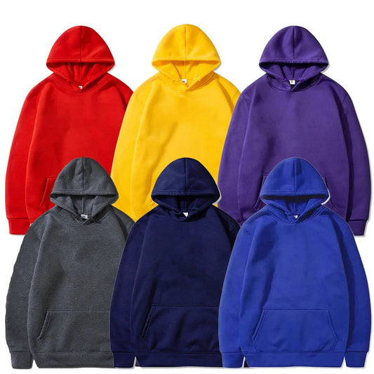 JUMPER Men's Hoodies Pullover Spring Autumn Casual Hoodie Sweatshirts Solid Color Hoodies Oversize Black Sweatshirt Male Top