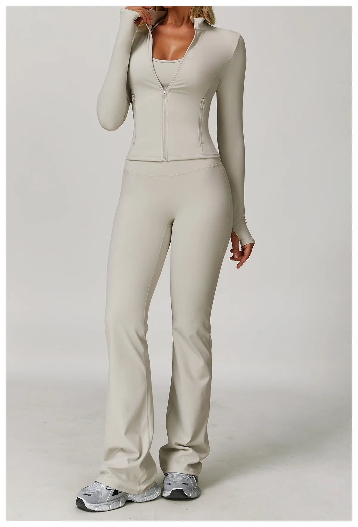 Legging 2/3PCS Yoga Suit Sports Set Gym Set Women Tracksuit Running Workout Clothes Long Sleeve Sports Bra Athletic Wear Yoga Clothing