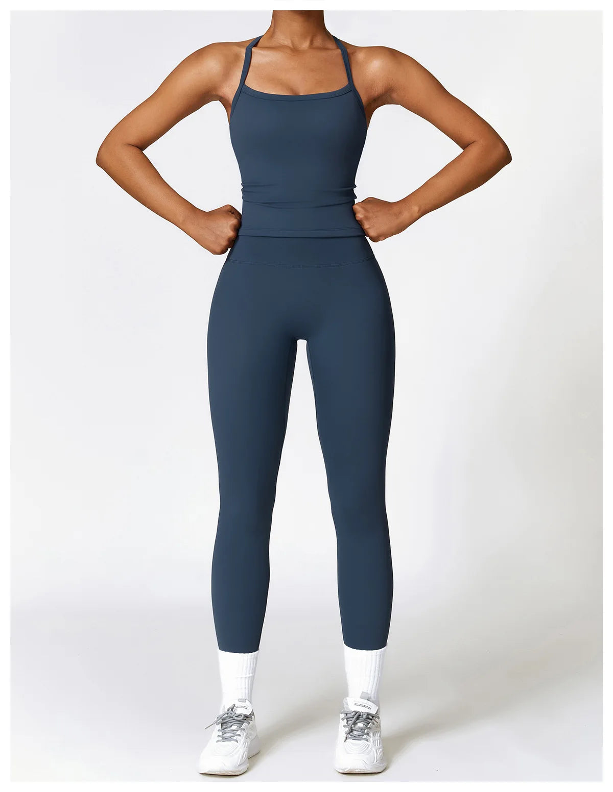 Legging 2PCS Seamless Yoga Set Women Workout Set Sportswear Gym Clothing Fitness Long Sleeve Crop Top High Waist Leggings Sports Suits