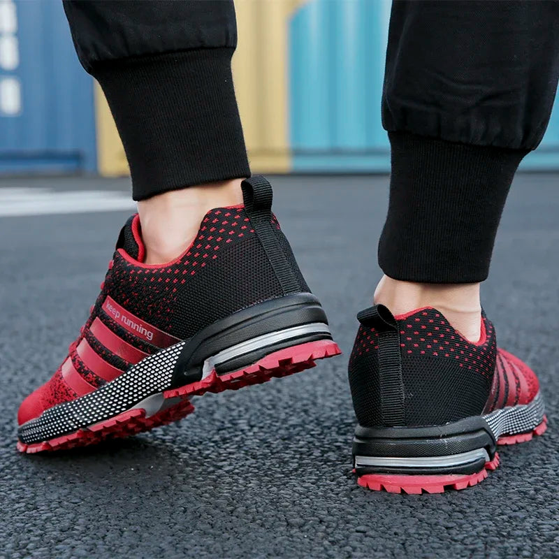 Sneakers New men's and women's flying mesh surface spring summer breathable casual sports shoes flat vulcanized couple running big size48