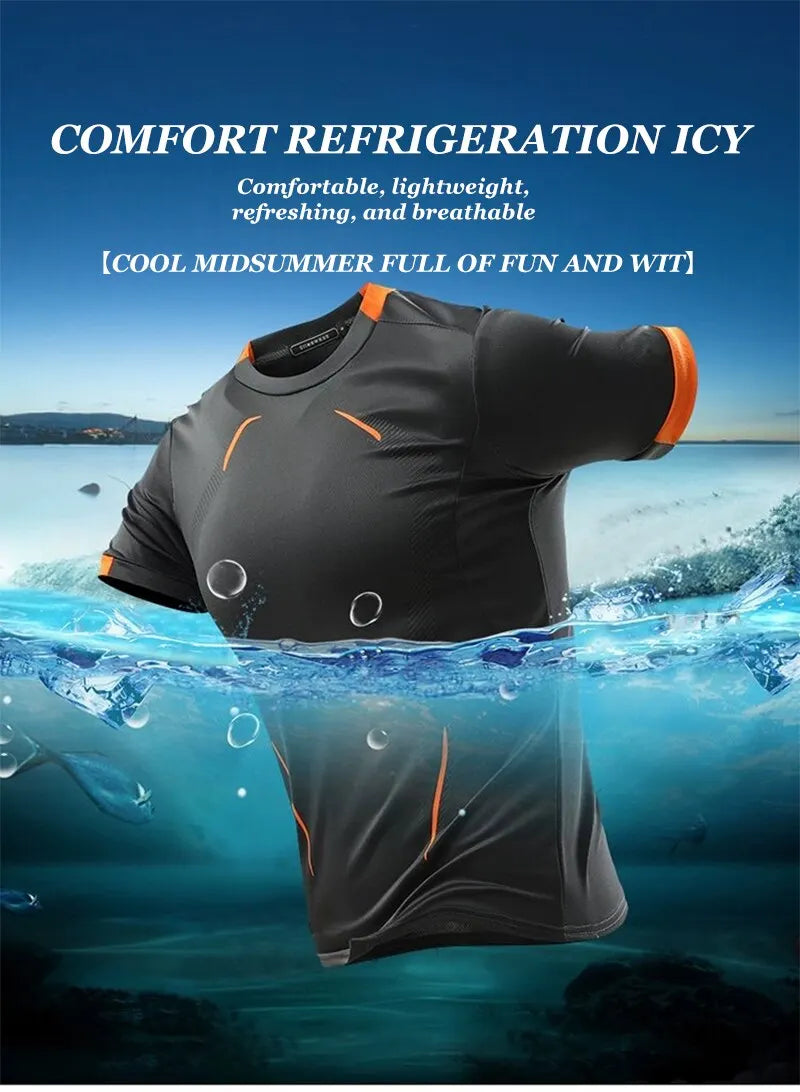 T-shirts Men New Compression Shirt Men Fitness Gym Super Hero Sport Running T-Shirt Fitness Training Breathable Quick Dry Short Sleeve