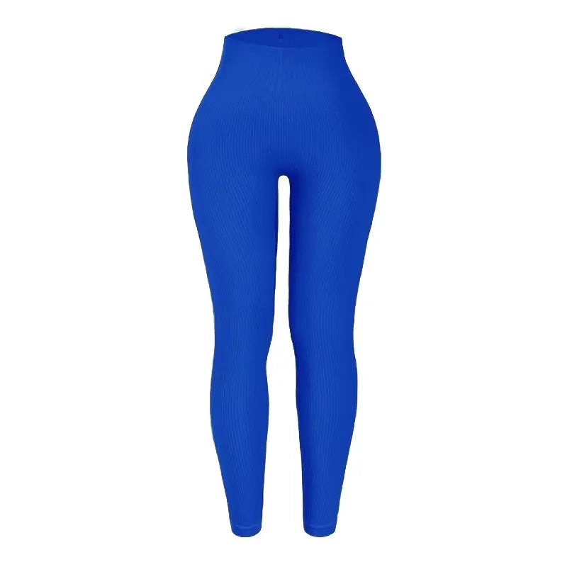 Leggings Women's seamless knitted thread yoga pants high waisted sports leggings hip lifting running training slimming and fashionable