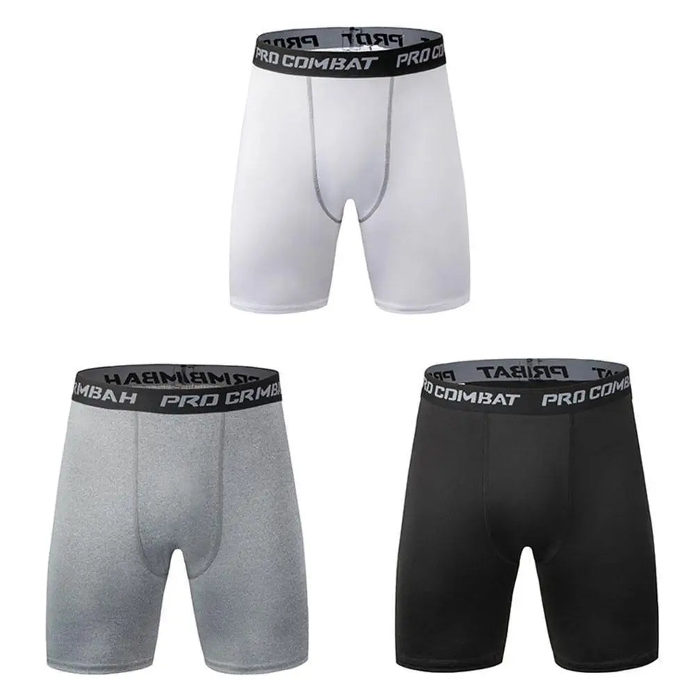 Shorts Men's Leggings Compression Pants Sports Leggings Basketball Quarter Shorts Quick Drying Running Training Stretch Fitness Pants