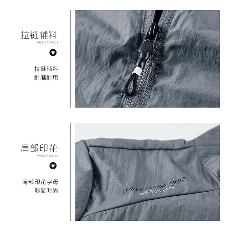 JUMPER  Sun Protection Jacket Ultra-Light Thin Skin-Friendly Breathable UV Proof Fishing Ice Silk Sunscreen Coat