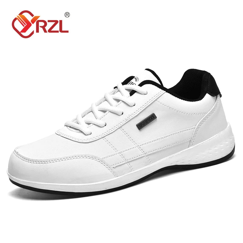 Sneakers Men Shoes Spring Autumn Waterproof Walking Sneakers Leisure Male Leather Sports Shoes Non-Slip Footwear Tennis for Men