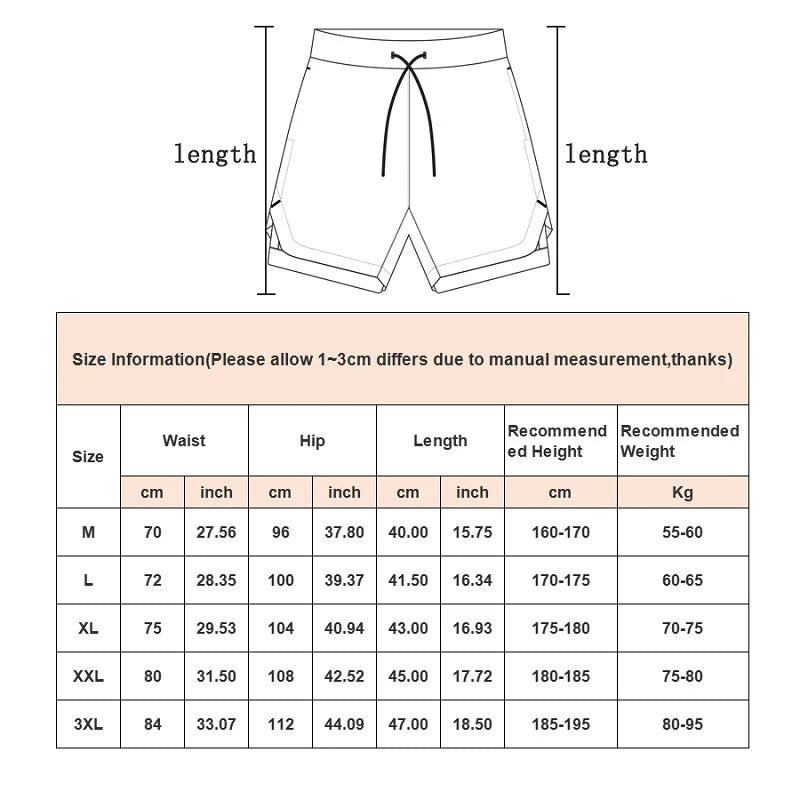 Shorts Camo Running Shorts Men Gym Sports Shorts 2 In 1 Quick Dry Workout Training Gym Fitness Jogging Short Pants Summer Men Shorts