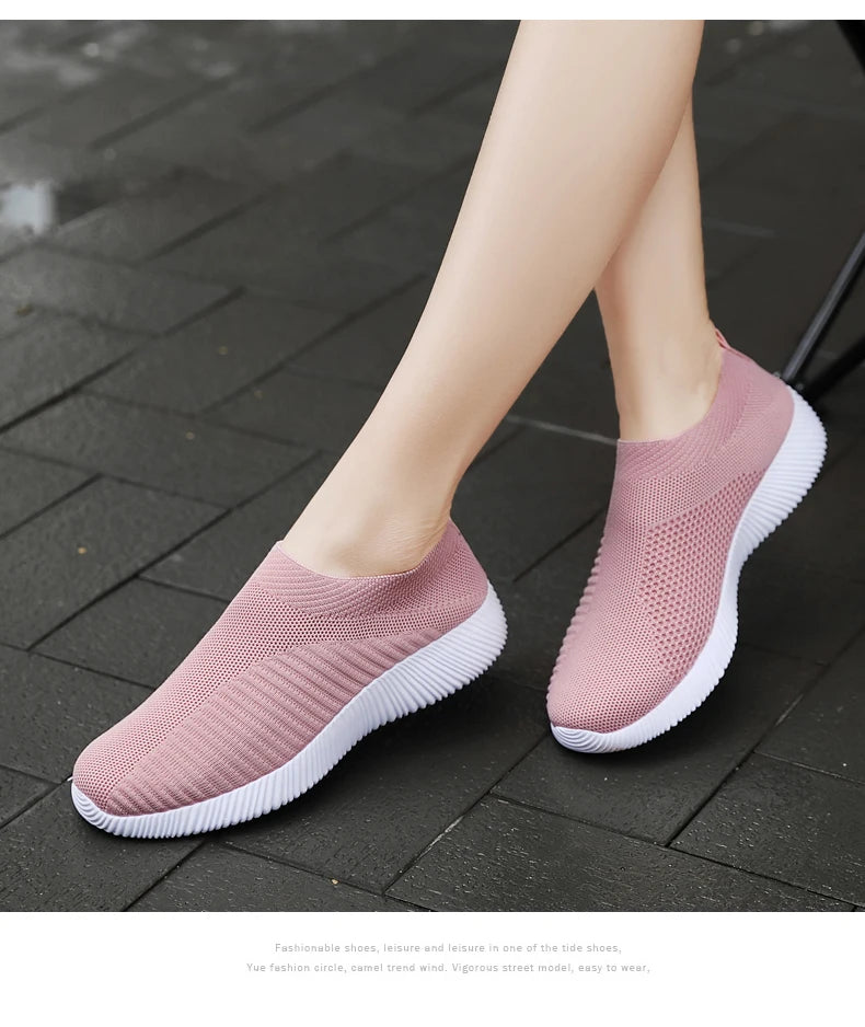 Women Sneakers  Soft Sneakers Lightweight And Comfortable Women Slip On Lazy Loafers Walking Shoes For Women Size 36-42