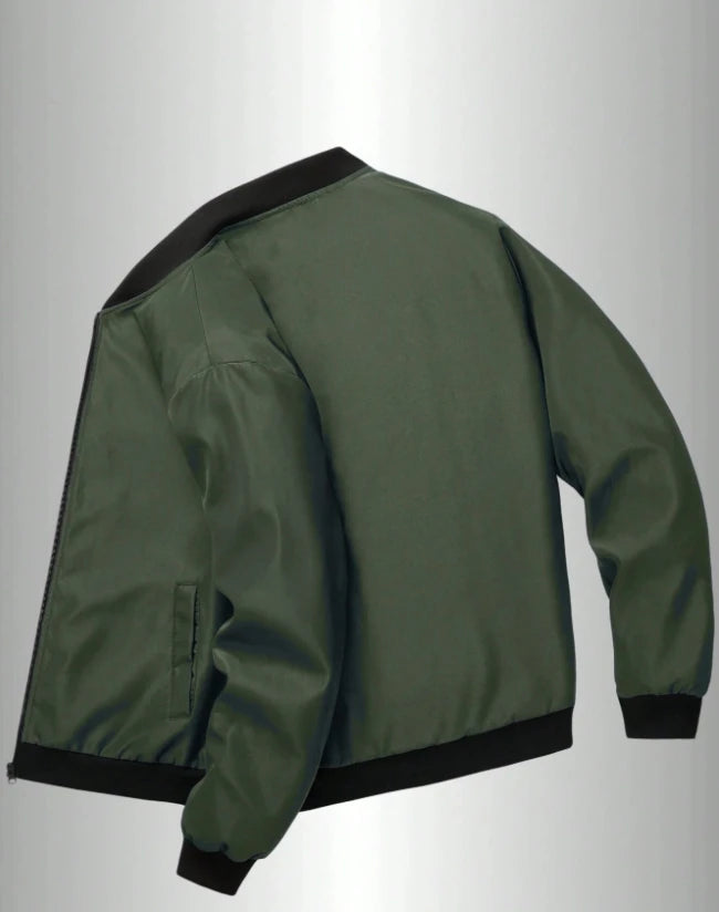 JUMPER New Baseball Collar Short Loose Solid Color Jacket Men's Business Casual Thin Coat Trend
