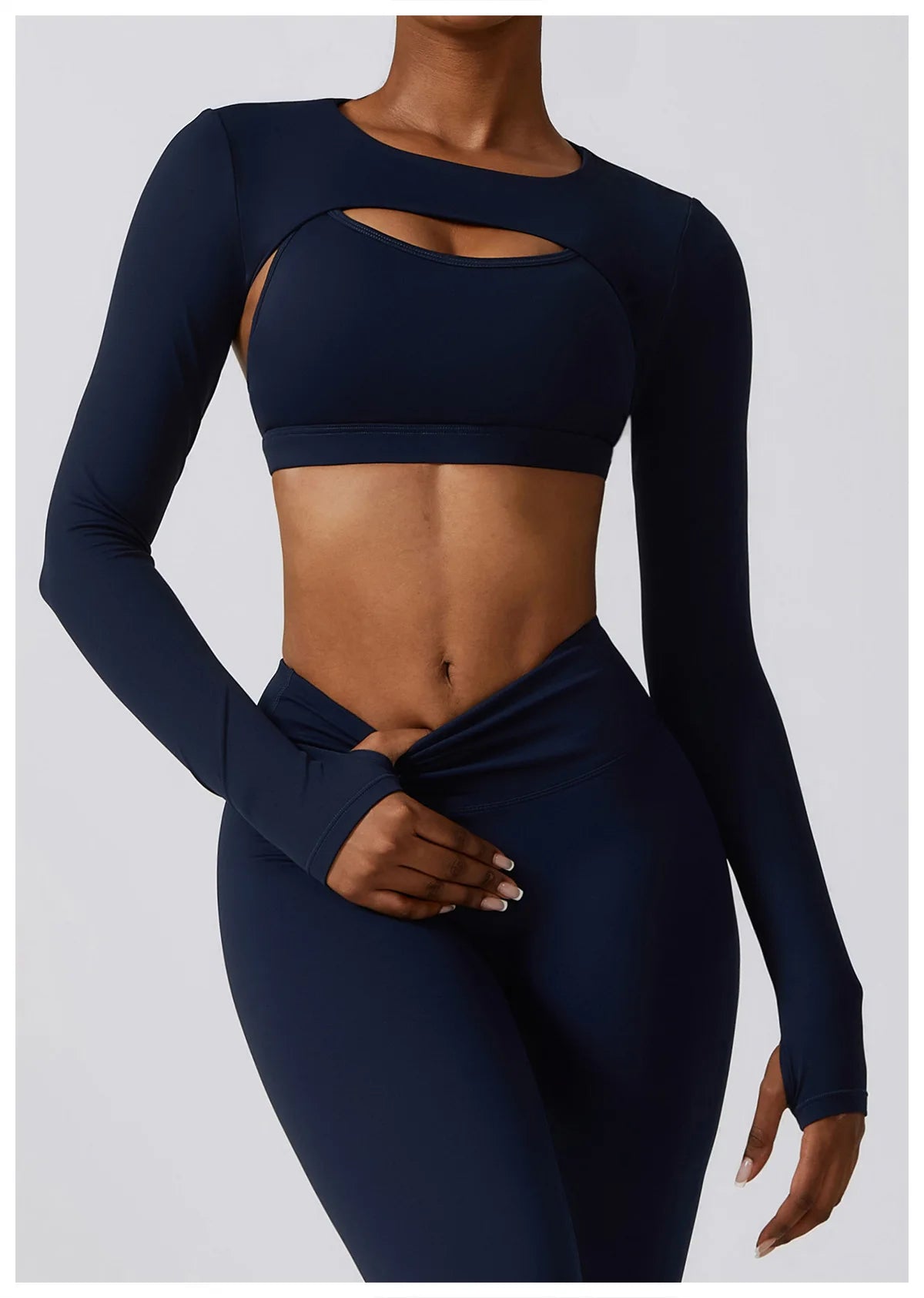 Legging Women's Sportswear Yoga Set Workout Clothes Athletic Wear Sports Gym Legging 2/3PCS Fitness Bra Crop Top Long Sleeve Yoga Suit