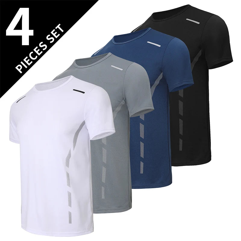 T-shirts  Men's Summer Quick-drying Sports Fashion Printed Short-sleeved Teens Loose and Comfortable Running Fitness Joker T-shirt