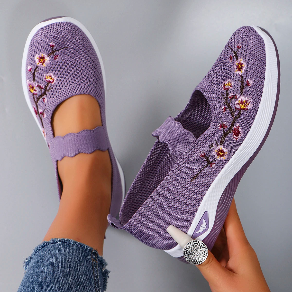 Women Sneakers  breathable mesh flat shoes women's shoes casual sports shoes, clearance free shipping