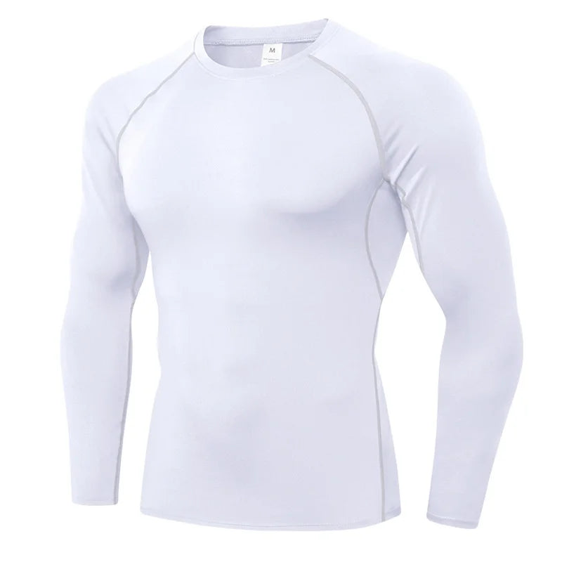T-shirts Men's Compression Shirts Longs Sleeve Workout Gym T-Shirt Running Tops Cool Dry Sports Base Layer Athletic Undershirts