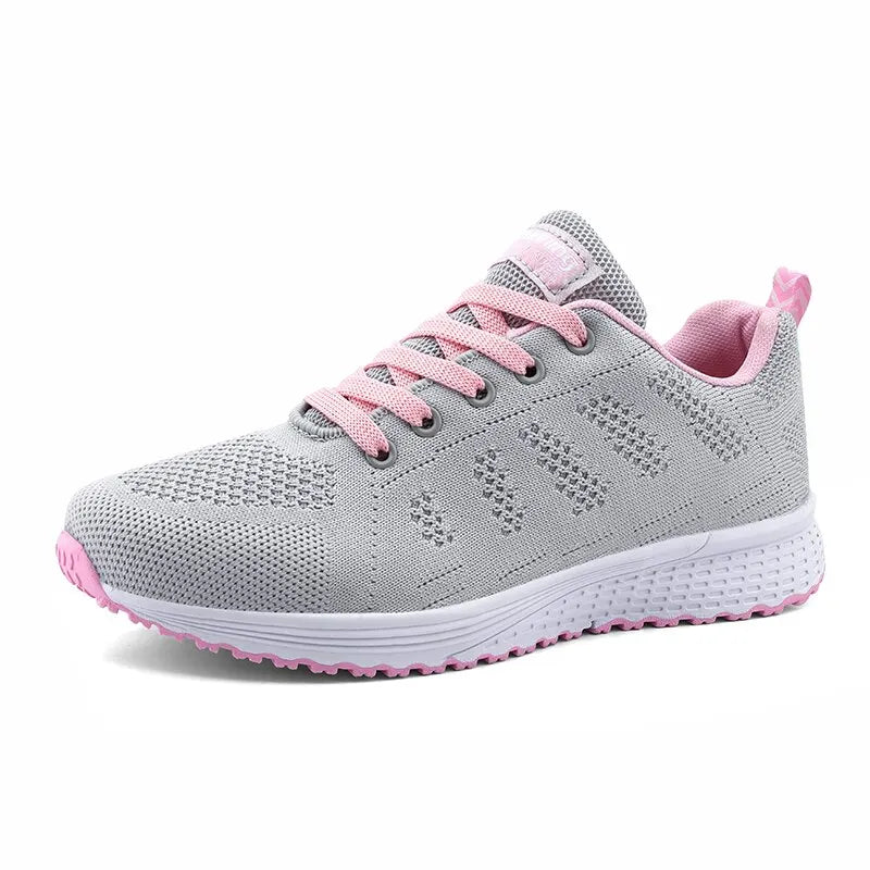 Women Sneakers  Casual Shoes Fashion Breathable Walking Mesh FlatShoesSneakers White Female Footwear
