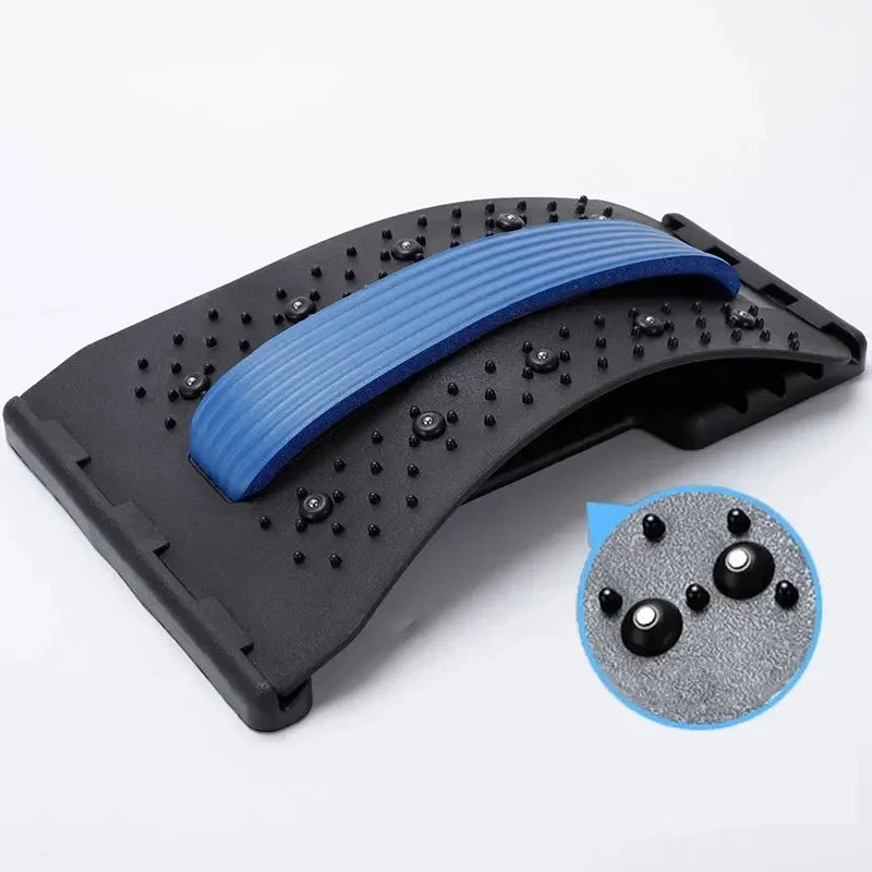 EQP Multi-Level Back & Neck Stretcher - Adjustable Lumbar Support for Deep Stretch, Yoga-like Flexibility