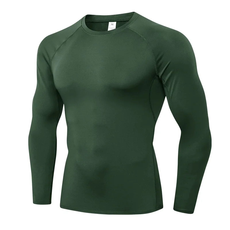 T-shirts Men's Compression Shirts Longs Sleeve Workout Gym T-Shirt Running Tops Cool Dry Sports Base Layer Athletic Undershirts