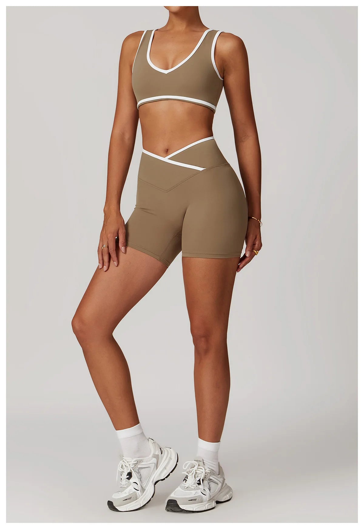 Legging Yoga Set 2 Pieces Workout Outfits Fitness Sportswear Gym Tracksuit High Waist Leggings Sports Bra Athletic Wear Women Clothes