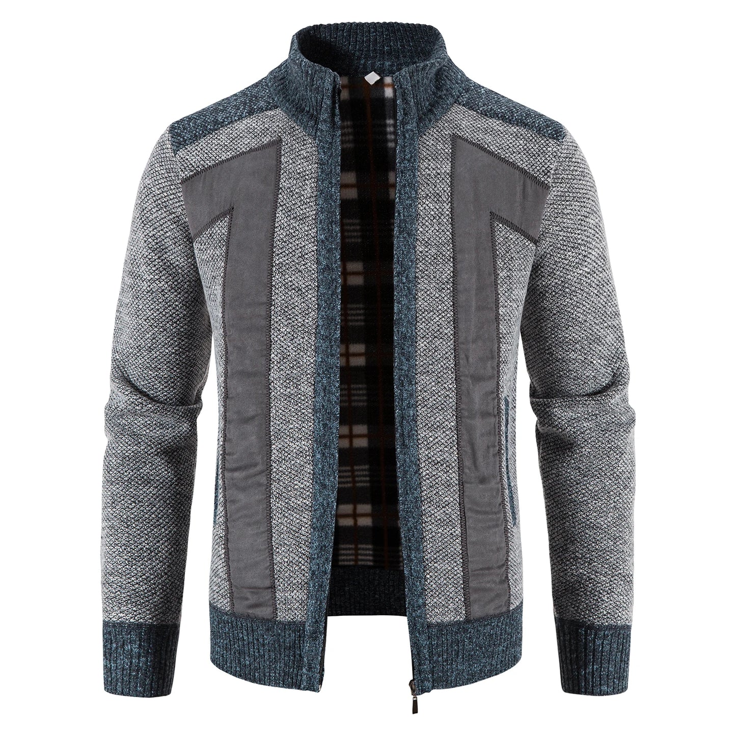 JUMPER  Sweater Men's Cardigan Zip Up Turtleneck Jacket Y2K Sweatshirt Winter Hombre Cold Coat Knitted Jumper Sweatercoat