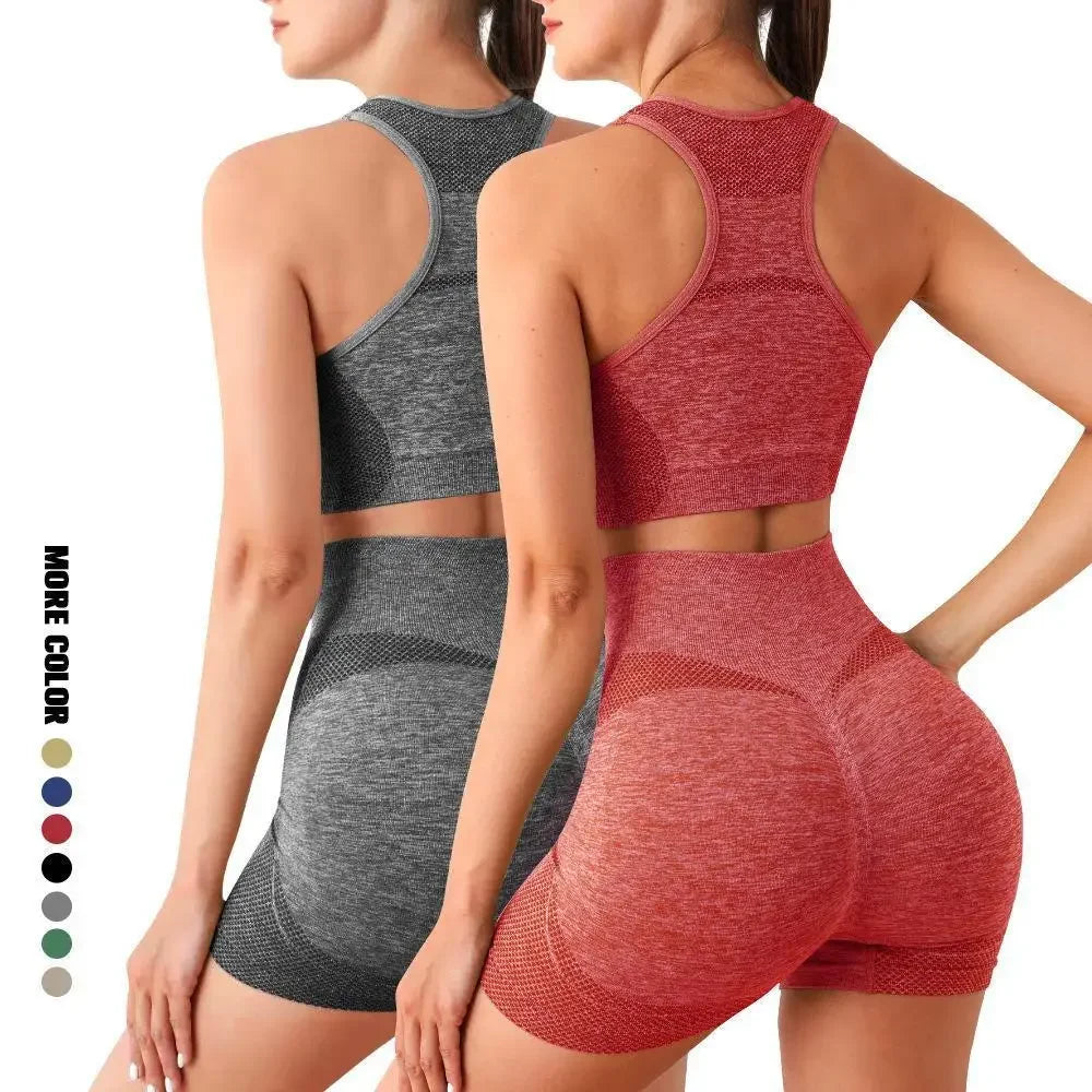 Legging Yoga Set Gym Shorts Women Sport Bras Brassiere Workout Tops for Women Yoga Clothes Fitness Leggings Gym Set Seamless Yoga Sets