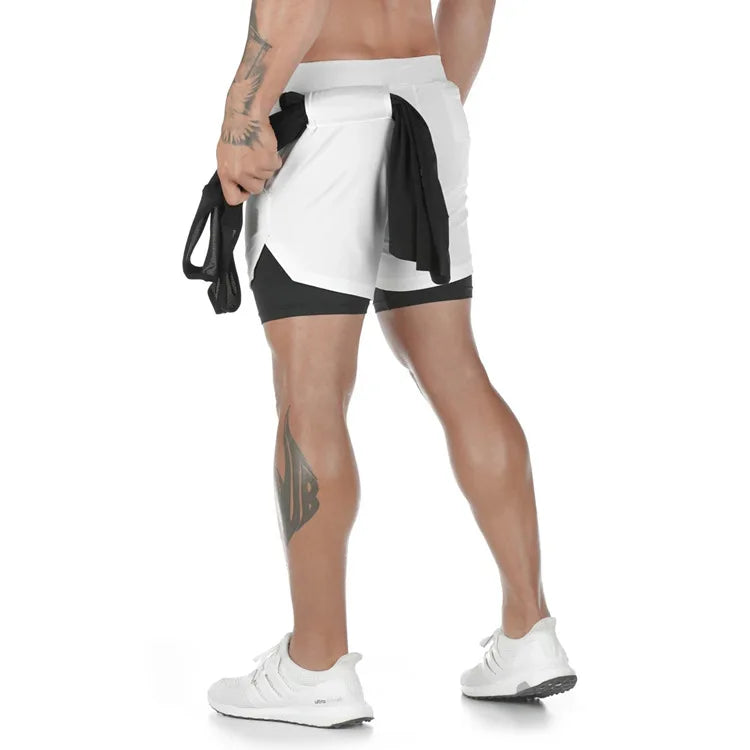 Shorts Camo Running Shorts Men Gym Sports Shorts 2 In 1 Quick Dry Workout Training Gym Fitness Jogging Short Pants Summer Men Shorts