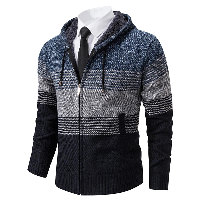 Streetwear Knitted Jacket Trend Hombre Clothing