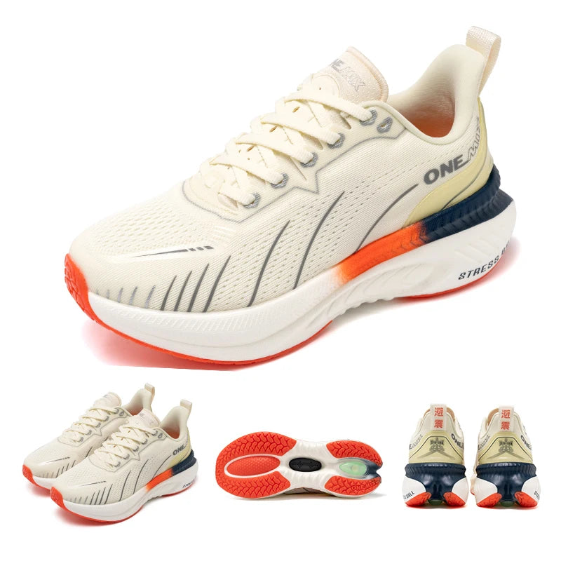 Sneakers New Cushioning Running Shoes For Men Suitable Heavy Runners Lace Up Sports Women Non-slip Outdoor Athletic Male Sneakers